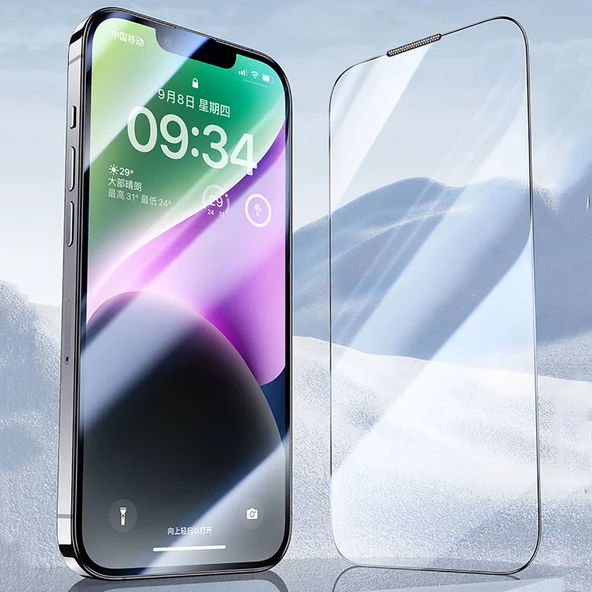Vendas iPhone 13 Pro Max Uyumlu Hidrofobik Warrior Hardness Oleofobik Cam Ekran Koruyucu 2 Adet - 7