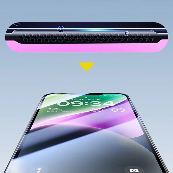 Vendas iPhone 13 Pro Max Uyumlu Hidrofobik Warrior Hardness Oleofobik Cam Ekran Koruyucu 2 Adet - 2