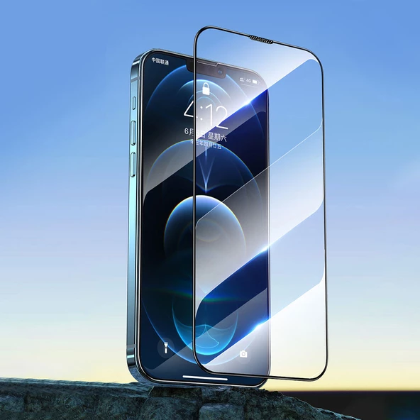 Vendas iPhone 13 Pro Max Uyumlu Hidrofobik Warrior Hardness Oleofobik Cam Ekran Koruyucu 2 Adet - 6