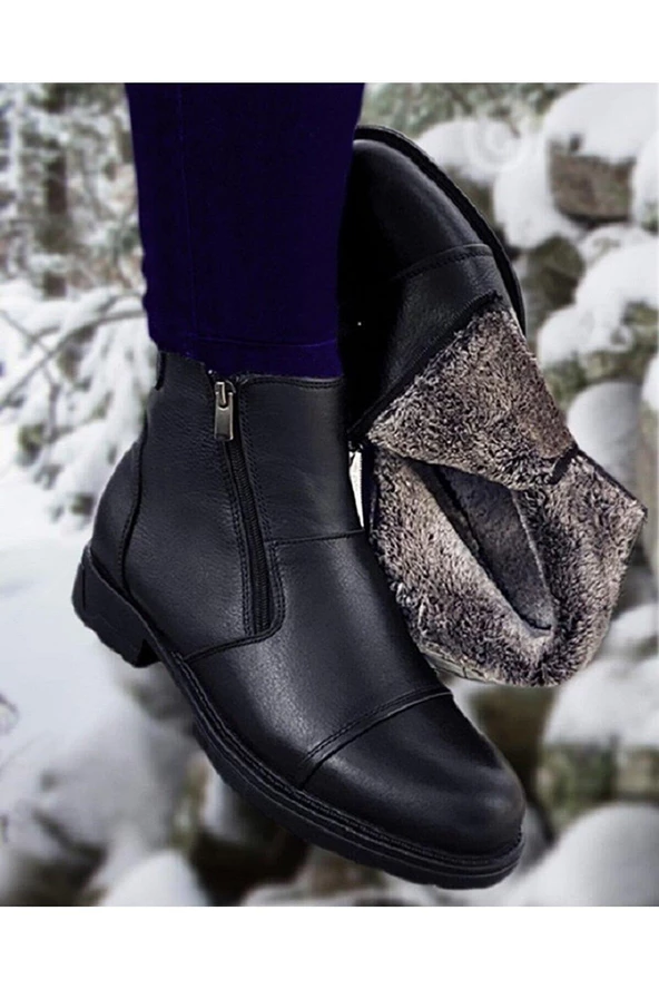 Mehmet Mete 1645 İçi Kürklü Kışlık Erkek Bot - Resim 2