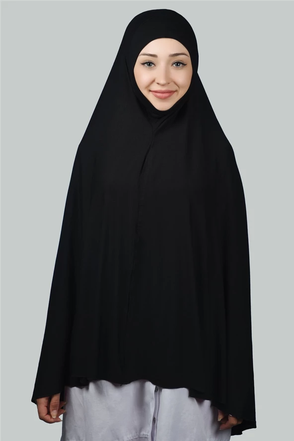 Hazır Türban Peçeli Pratik Eşarp Tesettür Nikaplı Hijab - Namaz Örtüsü Sufle (5XL) - 5