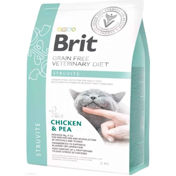 Brit Veterinary Diet Struvite İdrar Yolu Sağlığı Destekleyici Tahılsız Kedi Maması 2 Kg