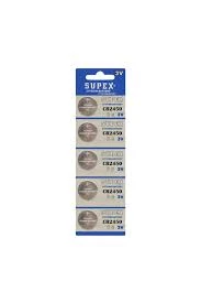 Supex CR2450-C5 3V Lityum Düğme Pil 5'li Paket - 1
