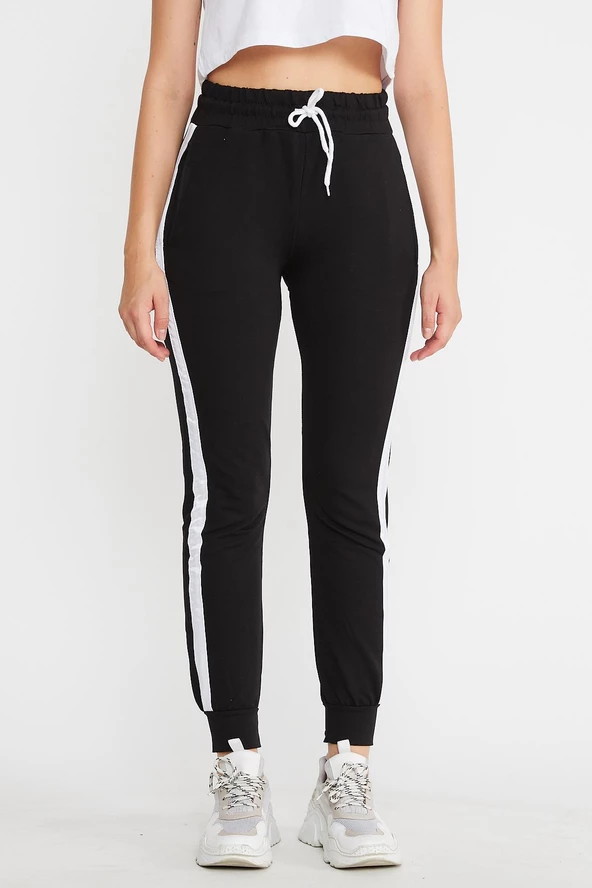 Yanları Şeritli Cepli Pantolon Eşofman Altı 8923 - 12