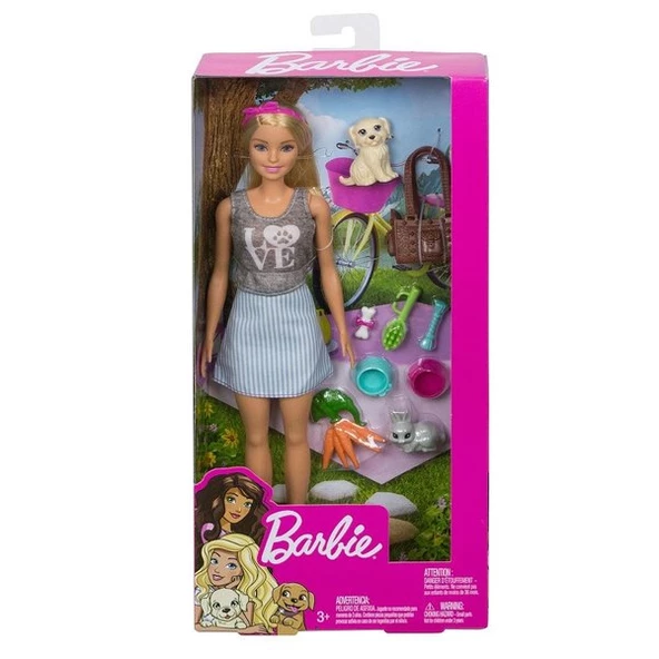 Barbie Barbie ve Sevimli Hayvan Arkadaşları Oyuncak Bebek
