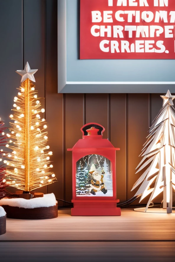 Yılbaşı Ağacına Asılabilen Kırmızı Santa Clause Led Işık 15 cm