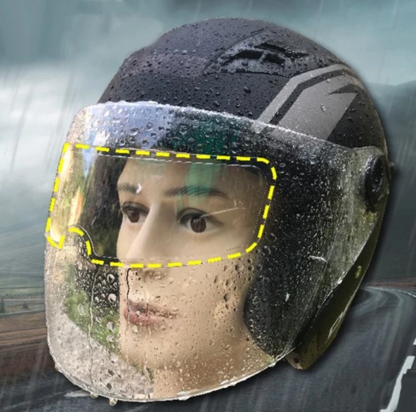 FinDit Motosiklet  Kaskı İçin Yağmur Kaydırıcı