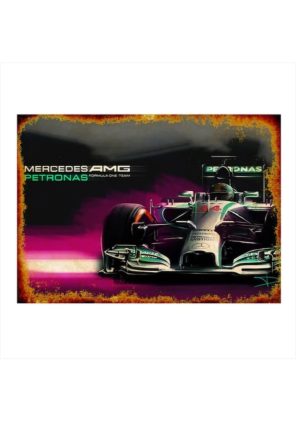 Mercedes Petronas F Team Ahşap Poster 20x30
