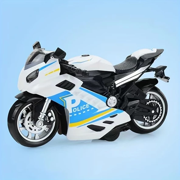 Canali Toys Sürtmeli Işıklı Sesli Kawasaki Motor 7732,Oyuncak Motor - 4