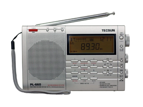 Tecsun PL-660 Dünya Radyosu (gri)