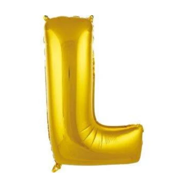 Harf folyo balon L Harfli Helyum Balon Doğum Günü, Gold L Harfli Folyo Balon Parti Malzemeleri