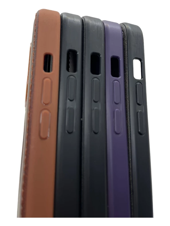 Hole Leather Case Füme iPhone 15 Pro Max - 3