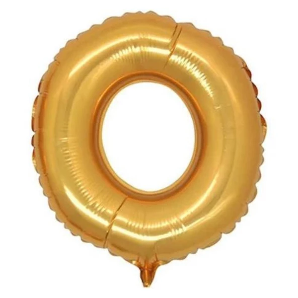 Harfli Folyo Balon O Helyum Balon Doğum Günü Gold Harfli folyo Helyum Balon , Parti Malzemeleri