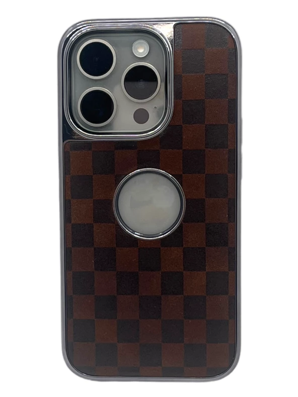 Hole Checkers Case Lacivert iPhone 15 Pro - 3