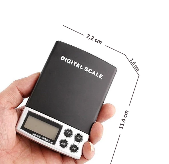 AEK-Tech Mini Dijital Hassas Terazi 1000g 0.1g - 4