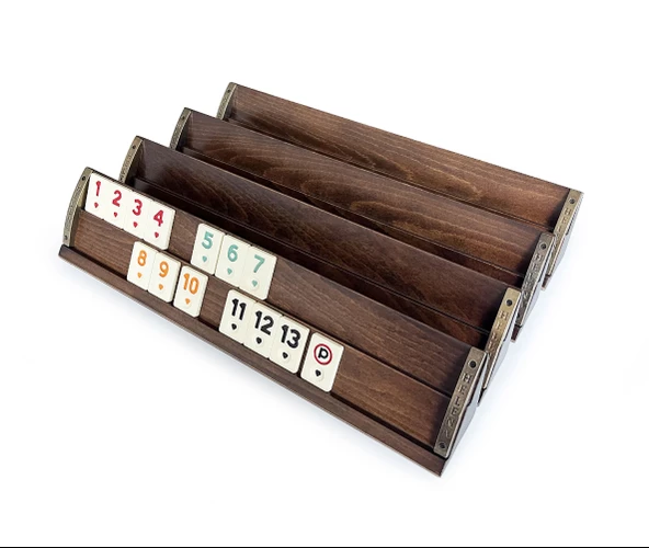 Helena Wood Art VIP El Yapımı Masif Ahşap Okey Takımı - 3
