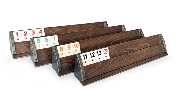 Helena Wood Art VIP El Yapımı Masif Ahşap Okey Takımı - 5