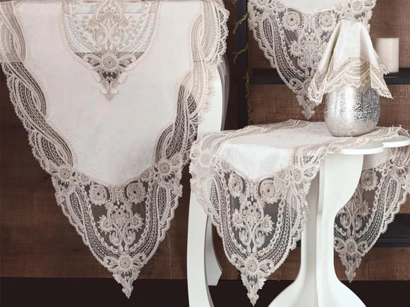 Gonca Kadife Salon Takımı 5 Parça - 3
