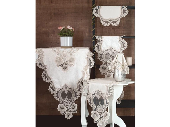 Daisy Lovel Kadife Salon Takımı 5 Parça - Resim 3