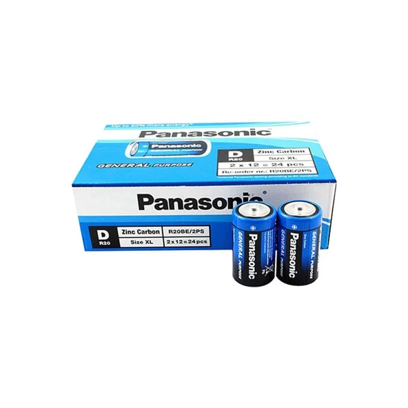 Panasonic Büyük Boy D Pil - 24 Lü